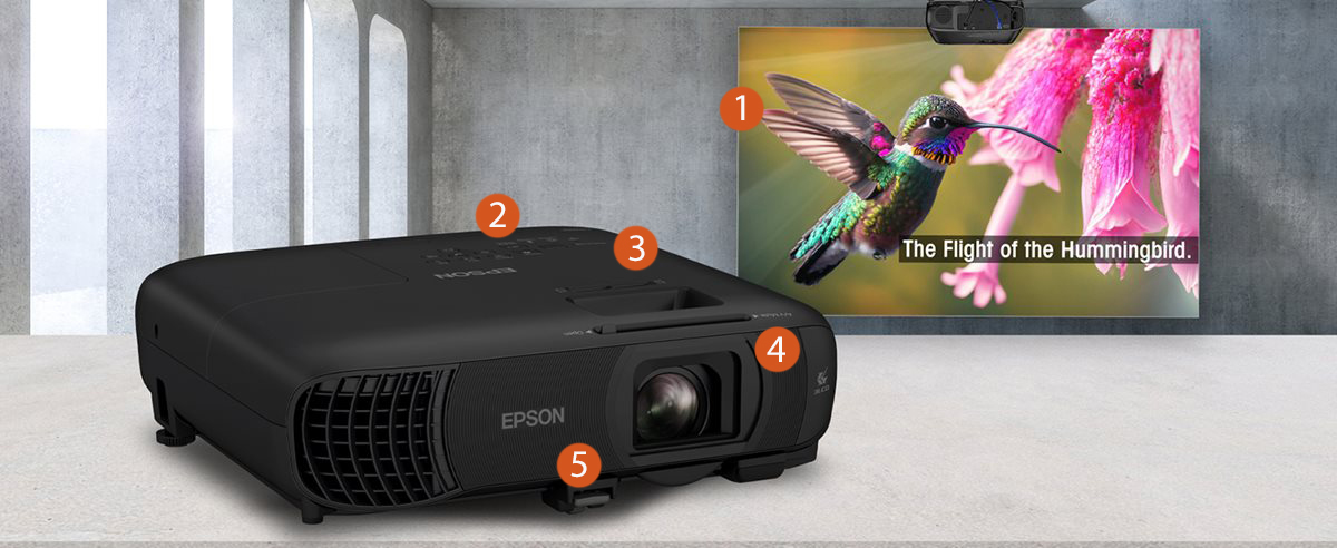 Epson PowerLite 1290 Full HD 1080p Meeting Room Projector with
